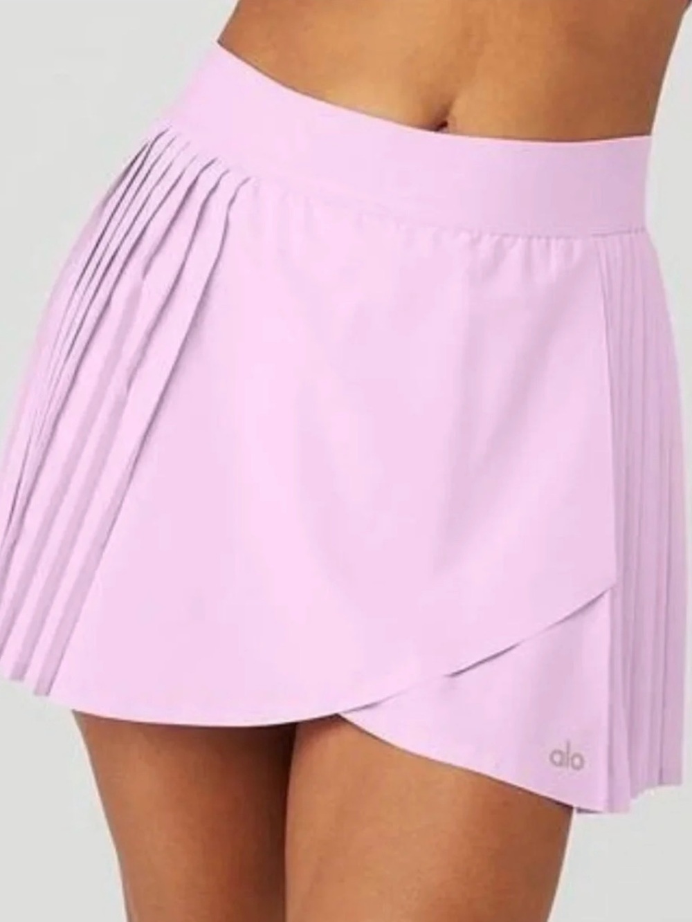 Alo Yoga Aces Pleated Tennis Skirt Skort Sugarplum Pink Sz S 4-6 W6235R